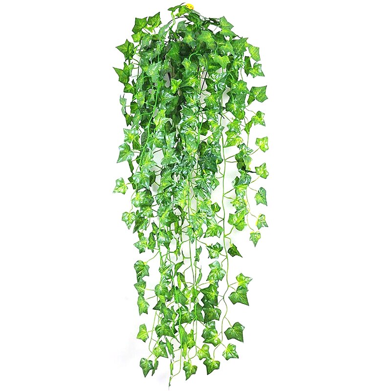 210CM Artificial Plants Creeper Green Leaf Ivy Vine For Home Wedding Decor  DIY Hanging Garland Artificial Flowers Tool