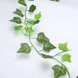 210Cm Artificial Ivy Green Vine Silk Hanging Leaf Garland Plants Home Decor Plastic Rattan String Wall Decor Artificial Plants