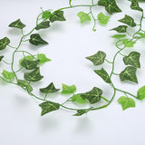 210cm Artificial Leave Garland Fake Green Leaf Ivy Vine Artificial Plant Wall Hanging Garland Party Wedding Home Garden Decor