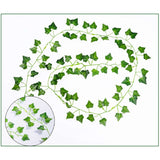 2m Long Simulation Plants Green Ivy Leaf Fake Grape Vine Artificial Flower String Foliage Leaves Home Wedding Garden Decoration