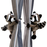 2pcs Jungle cartoon Animals Curtain Tieback Holder Hooks Tie Backs Children Room Decoration Accessories Holdback Curtain Straps