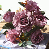 30cm Hibiscus Rose Artificial Flower Artificial Flower Creative Bouquet Decoration Dining Table Coffee Table Floral Arrangement