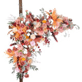 3D Artificial Flower Arrangement Set Wedding Arch Backdrop Decor Corner Triangle Flower Wall Flower Row Customized Corner Flower