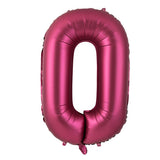 40 Inch Burgundy Foil Balloon Big Number Ballons Digital Baloons Adult Wedding Decoration Birthday Party Wine Red Globos Decor