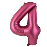 40 Inch Burgundy Foil Balloon Big Number Ballons Digital Baloons Adult Wedding Decoration Birthday Party Wine Red Globos Decor