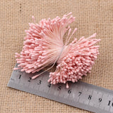 400pcs 7cm Stamens Artificial Flowers Mixed Double Heads Use For Wedding Home Decoration Ccrapbook Diy Flower Accessories Crafts