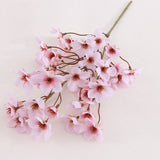 40cm Peach Blossom Silk Artificial Flower Unrequited Lover Fake Flowers Branch Wedding Birthday Party Home Room Table Decoration