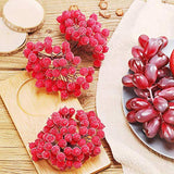 40pcs/lot Mini Plastic Fake Small Berries Artificial Flower Fruit Stamens Cherry Pearl Wedding DIY Gift Box Decorated Wreaths