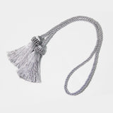 4Pcs/Bag Tassels Curtain Tiebacks Hanging Ball Brush Fringe Curtain Accessories Braid Belt Lashing Rope Holdback Home Decoration