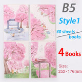4books Notebooks and Journals Kawaii Stationery for School Supplies Student Planner School Diary Agenda 2021 2022 Office Supplie