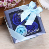 4pcs Valentines Day Gift for Boyfriend Rose Flower Soap Wedding Gifts for Guests Present Bridesmaid Gift Party Favors Souvenirs
