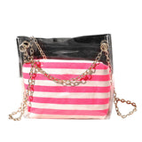 #5001 Newly Style Top-Quality Women Girls Fashion Solid Striped Shoulder Bag Messenger Bag Cross body Bag Phone Coin Bag