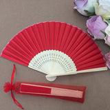 50PCS Personalized Engraved Bamboo Folding Silk Hand Fan Customized Photo Printing Wedding Favor Birthday Baby Shower Party Gift