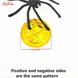 50Pcs Pirates Gold Coins Plastic Game Coin For Kid Party Supplies Treasure Coins Christmas Decoration 5Z-HH262