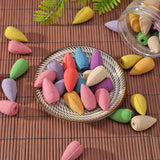 50pc Mixed Backflow Incense Cones Anti-odour Cone Mix Scent Air Purifier for Reflux Tower Incense burner Tea House Meditation