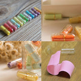 50pcs/bag Mini Expression Message Capsule Colorful Heart Event Kids Birthday Party Favor Surprised Gift for Girlfriend Boyfriend