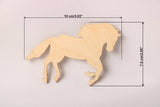 (50pcs/lot) 70mm Blank Wooden Rocking Horse Tags Rustic Wood Christmas Tree Tags , Decoration Laser Cut Birch Wood