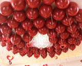 50pcs ruby red latex balloons love heart Inflatable air helium balloon valentine's day marriage wedding party decor supplies
