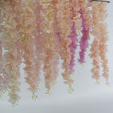 60cm Cherry blossom Vine Sakura Artificial flowers for party Wedding ceiling decor wall Hanging rattan fleur Can be lengthened