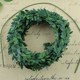 7Meters Silk Wreath Green Leaf Iron Wire Artificial Flower Vine In Rattan For The Car Decoration DIY Wedding Decoration 1Pcs/lot