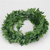 7m 3 Style Artificial Green Flower Nylon iron wire Leaves Rattan DIY Garland Accessory For Wedding Decoration Scrapbooking