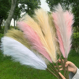 85cm Artificial Pampas Grass Bouquet DIY Vase Holiday Wedding Party Home Decoration Real Touch Simulation Flower Reed Supplies 7
