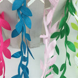 9m Multicolor Artificial Green Silk Leaves Flowers  Rattan DIY Garland Accessory For Wedding Decoration Artificial Scrapbooking