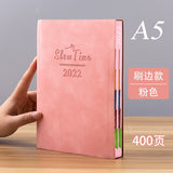 A5 200 Sheets Color Notebook Notepad Planner 2022 Daily Journal Weekly Month Year Planner Cahier Notbook Office school supplies