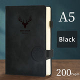 A5 Journal Notebook 200 Pages Retro Planner Office Work Business Notepad Soft Leather Diary Notepad School Supplies Stationery