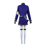 Anime 86 Vladilena Milize Lena Cosplay Dress Eighty Six Costume Light Blue Wig Uniform Bloody Regina Role Play Uniform Women