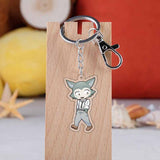 Anime Beastars Wolf Legosi Rabbit Haru Deer Louis Keychains Cosplay Accessories Cute Animal Pendant Key chain Acrylic Keyrings