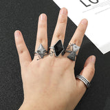 Anime Genshin Impact Hutao Cosplay Rings Game Accessories Props Finger Ring Full Set Hu Tao Characters Cosplay Props Ring Gifts