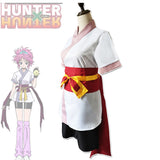 Anime Hunter X Hunter Machi Komacine Cosplay Costume with Pink Purple Wig Kunoichi Female Ninja Outfit Phantom Troupe Suit