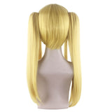 Anime Kakegurui Mary Saotome Meari Wigs Blonde Ponytails Heat Resistant Hair Cosplay Wig + Wig Cap Halloween Accessories