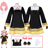 Anime SPY X FAMILY Anya Forger Cosplay Costume Dress Uniform Sock Halloween Carnival Party Aldult Kids Clothes