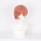 Anime Sayori Cosplay Wig Short Orange Red Hair Cosplay Wig Heat fiber Costume Party Hair + Free Wig Cap