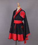 Anime Shippuden Sex Reversion Kimono Lolita Dress Akatsuki Cosplay Costume Women Female Japan Style Dresses