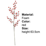 Artificial Flower Multi-use Bright-colored Polystyrene Styrofoam Decorative Red Fruit Display for Gifts Home Wedding Decor