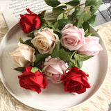 Artificial Flowers Home Decor Wedding Decoration Christmas Living Room Furnishings Diy Vase for Household Products Dried Roses