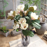 Artificial fake flower leaf magnolia art wedding bouquet party home decoration home decoration diy scrapbook