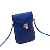 BEAU Fashion Preppy Style Women Mini Bag Cell Phone Bag PU Leather Plaid Messenger Shoulder Bag Women purses