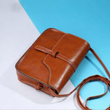 Bag Fashion Women Handbag Solid Color Vintage Cross Body Bag Qualited Leather Shoulder Bag Black bolsas masculina #9007