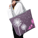Bags for Women 2018 Dandelion Canvas Bel Bag Flowers Casual Women Handbag Zipper Shoulder Bags Lady's Beach Bag Sac Main Femme