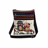 Bags for women 2018 Embroidered Owl Tote Bags Women Shoulder Bag Handbags Postman Package Vintage Women Shoulder Bag