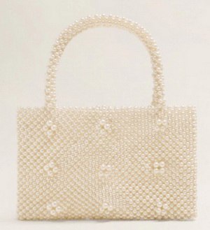 Bead Flower Knitting Causal Tote Bags Luxury Large Shoulder Bags Pearl Evening Party Bags Diamond Handbag Women Vintage Handmad