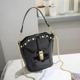 New Fashion Paten Leather Women Bucke Bag Vintage Messenger Bag High Quality Shoulder Bag Crossbody Bag For Women Tote