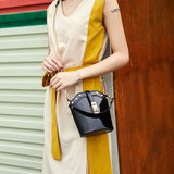 New Fashion Paten Leather Women Bucke Bag Vintage Messenger Bag High Quality Shoulder Bag Crossbody Bag For Women Tote