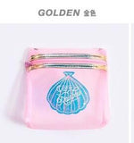 Jelly Transparen Cosmetic Bag Girl Make up Waterproof Travel Wash Case Women Pouch Toiletry Bag Milkjoy Korea Fashion