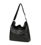 Big Casual Women Hobo Bag Sof Genuine Cow Leather Shoulder Bags Female Large Tote Bucke Shopping Handbag Liner Bag