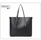 Big bag female 2018 new Korean wave sof leather studen hand shoulder bag casual large capacity simple Tote bag